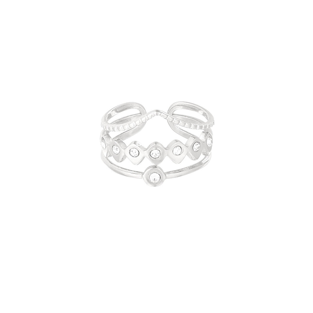 Statement ring - silver
