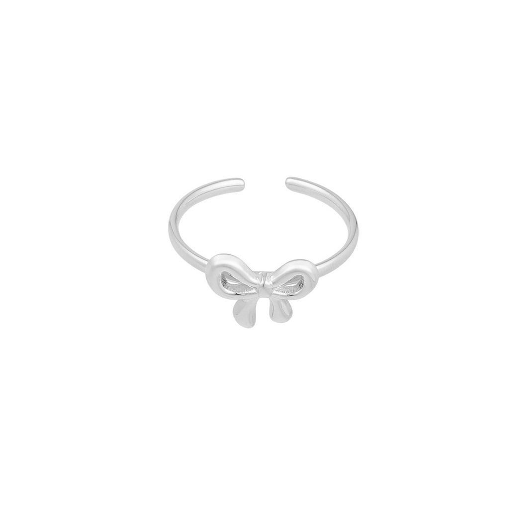 Bow ring - silver