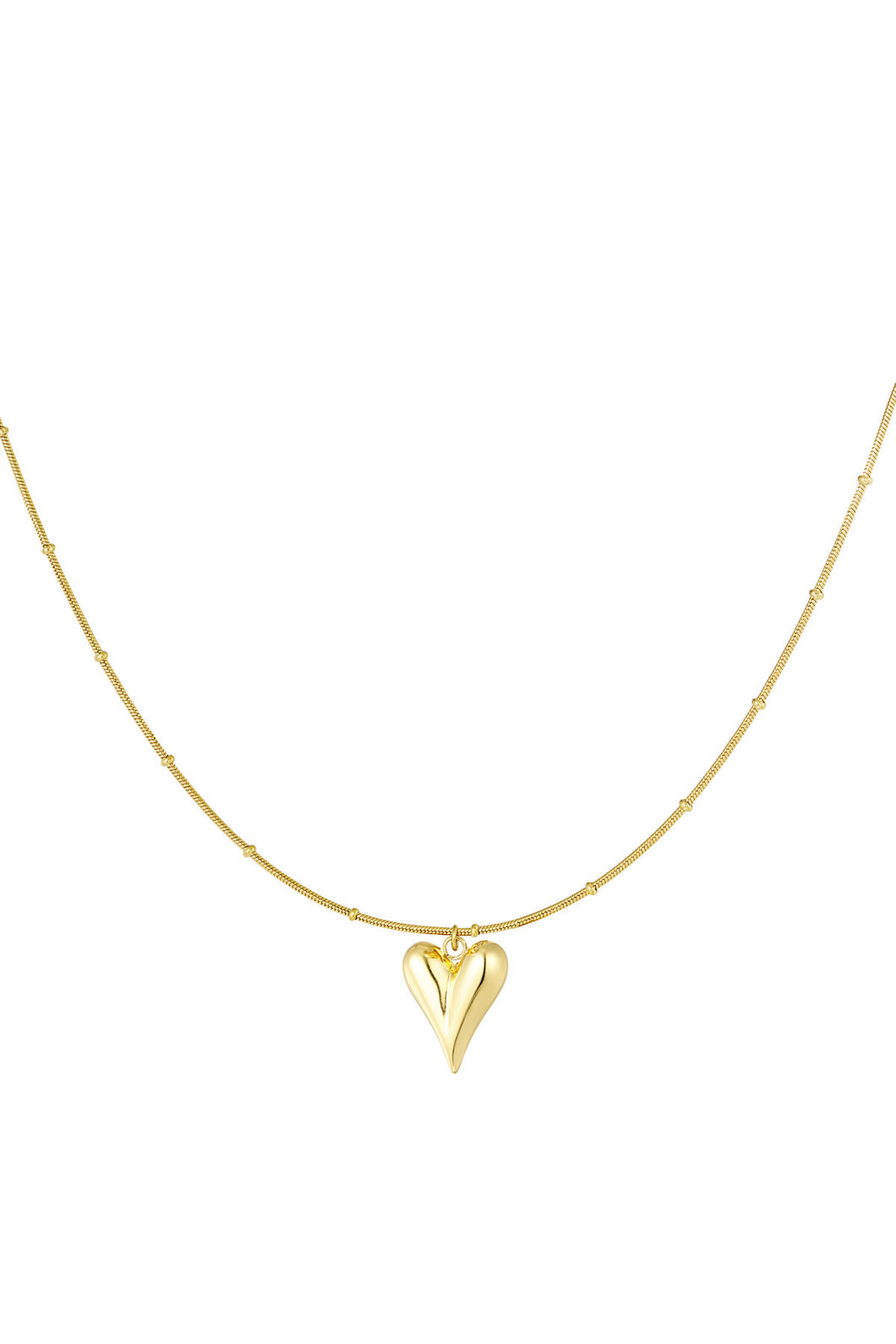 Heart necklace - gold