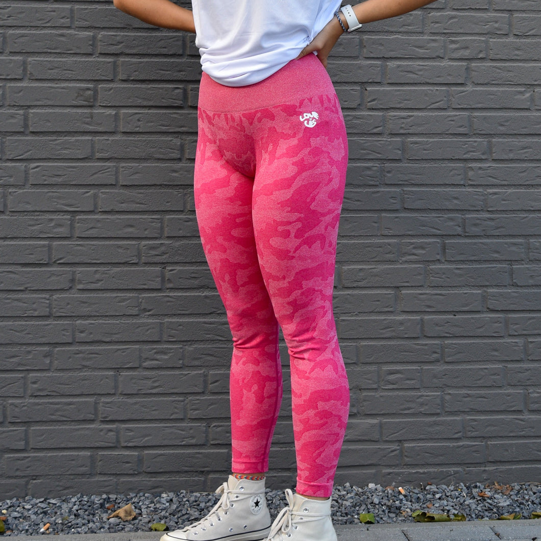 Sport legging Camo - Hot Pink