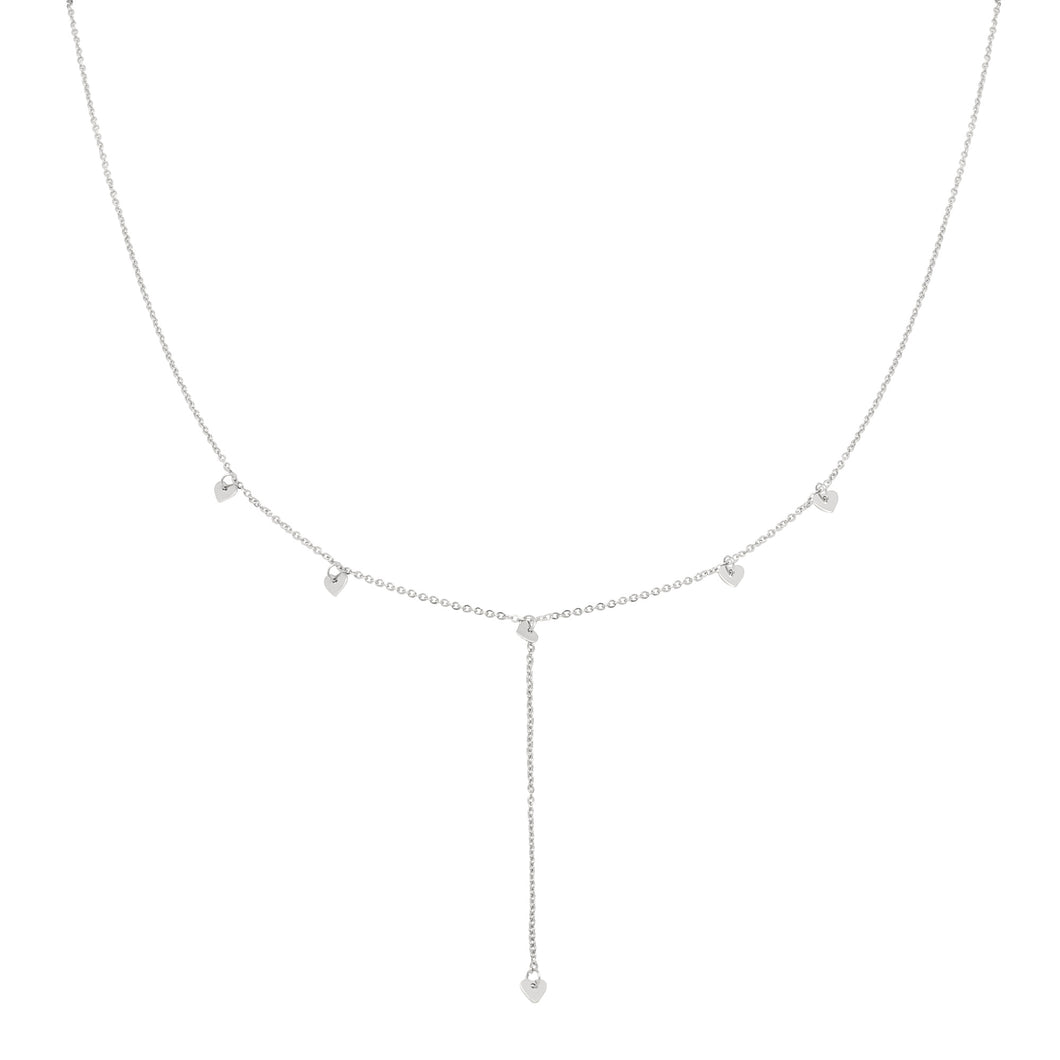 Fall in Love necklace - silver
