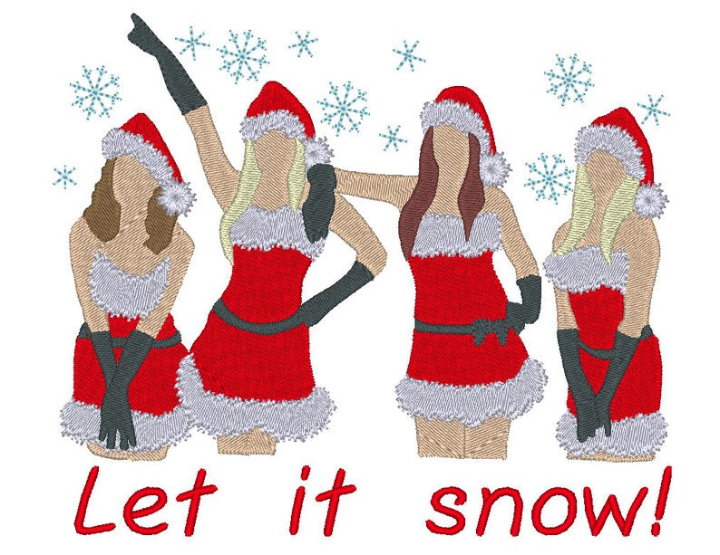 let it snow girls  - design christmas