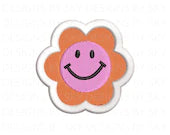 flower with smiley - design