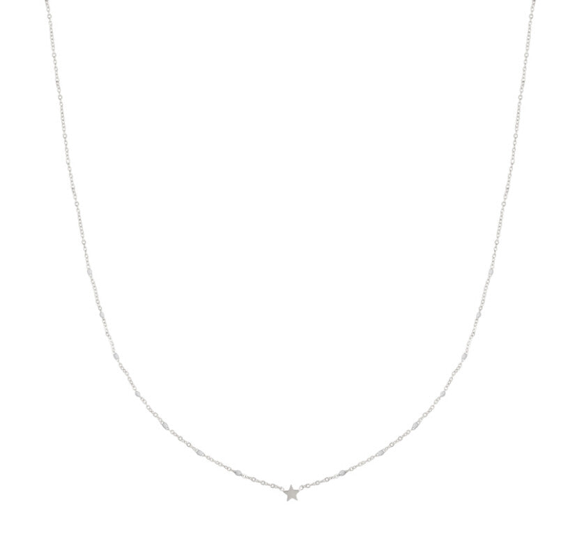 Star necklace -silver